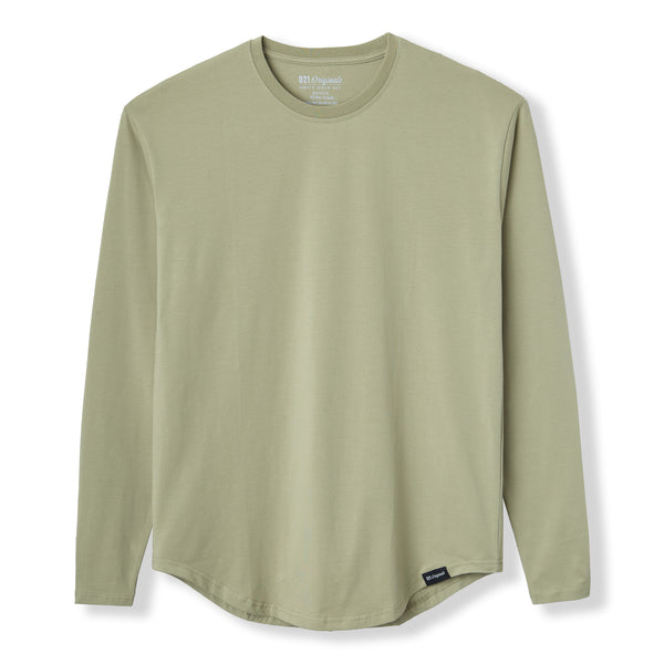 Olive Green Athletic Long Sleeve Comfortable Long Sleeve Olive 021 Originals