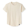 021 ESSENTIAL DROP-CUT T-SHIRT - SAND