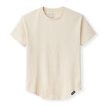 021 ESSENTIAL DROP-CUT T-SHIRT - SAND