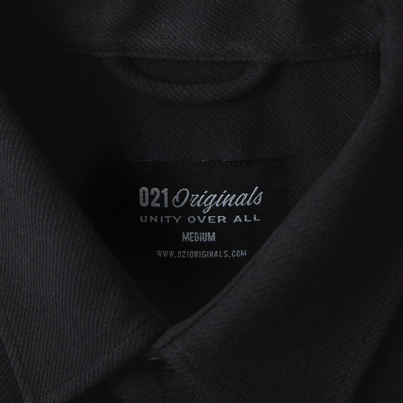 021 ESSENTIAL OVERSHIRT - BLACK