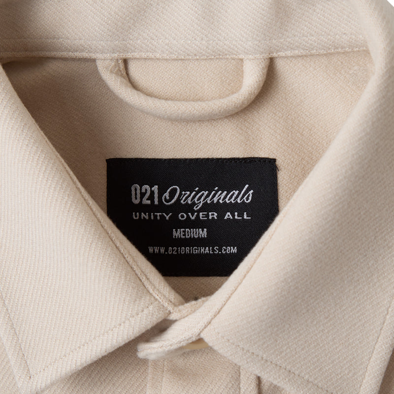 021 ESSENTIAL OVERSHIRT - BEIGE