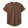 021 ESSENTIAL DROP-CUT HENLEY - OD GREEN