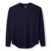 021 ESSENTIAL DROP-CUT LONG SLEEVE HENLEY - NAVY