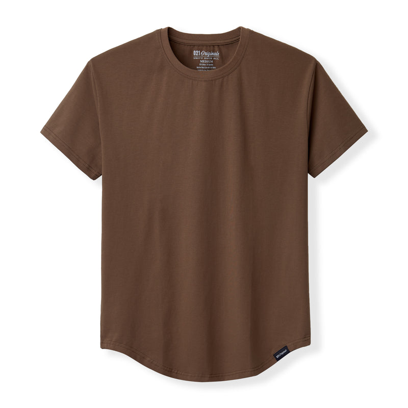 021 ESSENTIAL DROP-CUT T-SHIRT - OD GREEN