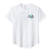 BOARD HEAVEN DROP-CUT T-SHIRT - WHITE