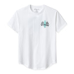 BOARD HEAVEN DROP-CUT T-SHIRT - WHITE