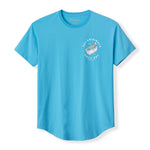 CHILL OUT DROP-CUT T-SHIRT - ELECTRIC BLUE