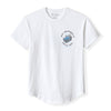 CHILL OUT DROP-CUT T-SHIRT - WHITE