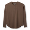 021 ESSENTIAL DROP-CUT LONG SLEEVE HENLEY - ASH