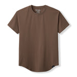 021 ESSENTIAL DROP-CUT T-SHIRT - ASH