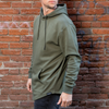 021 ESSENTIAL DROP CUT HOODIE - FOREST GREEN