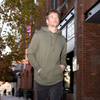 021 ESSENTIAL DROP CUT HOODIE - FOREST GREEN