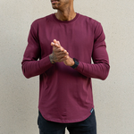 021 ESSENTIAL DROP-CUT LONG SLEEVE - MAROON