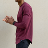 021 ESSENTIAL DROP-CUT LONG SLEEVE - MAROON