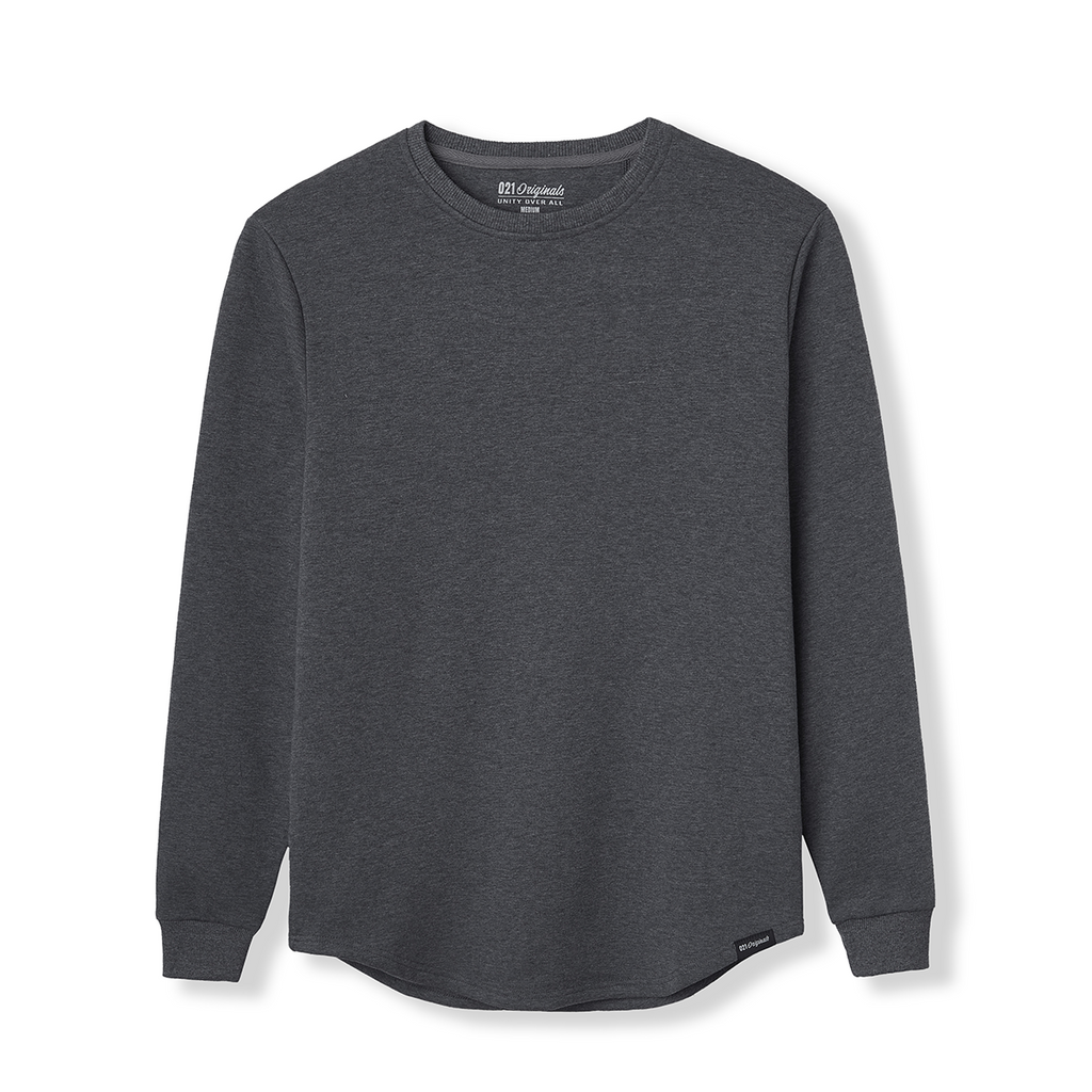 021 Crewneck Dark Heather - Premium Soft Crewneck Heather – 021